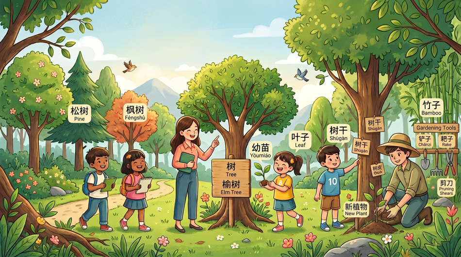 Tiếng trung chủ đề cây cối